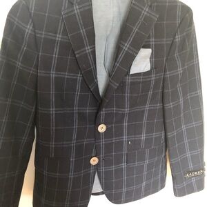 Ralph Lauren boys suit jacket. It will fit a 7-9 year old.